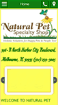 Mobile Screenshot of naturalpetspecialtyshop.com